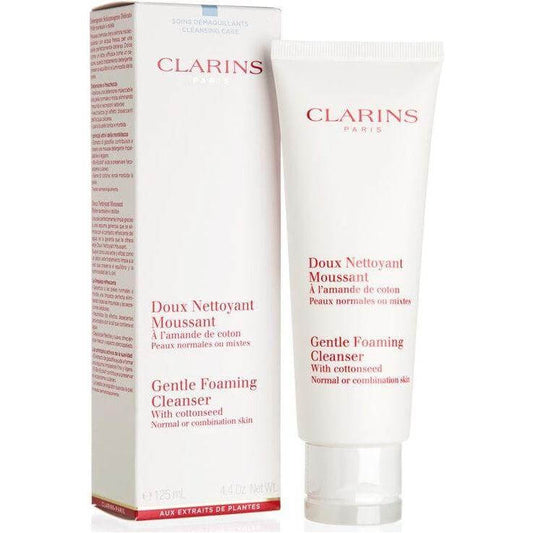 Clarins Gentle Foaming Cleanser with Cottonseed (Normal or Combination Skin) 4.4 oz New in Box