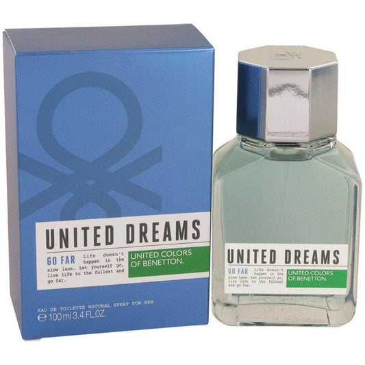 United Dreams Go Far by Benetton cologne for men EDT 3.3 / 3.4 oz New in Box
