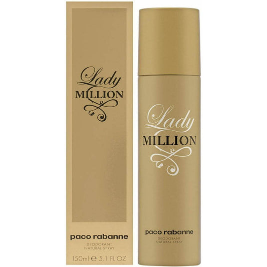 Lady Million by Paco Rabanne Deodorant for women 5.1 oz New in Box