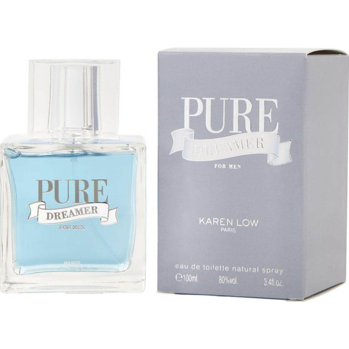 Pure Dreamer by Karen Low cologne for men EDT 3.3 / 3.4 oz New in Box