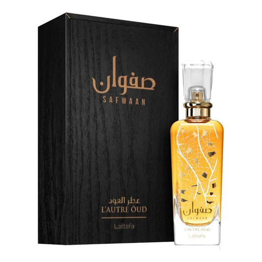 Safwaan L'autre Oud by Lattafa perfume for unisex EDP 3.3 / 3.4 oz New in Box