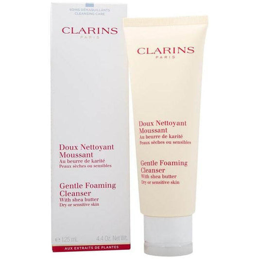 Clarins Gentle Foaming Cleanser with Shea Butter (Dry or Sensitive Skin) 4.4 oz