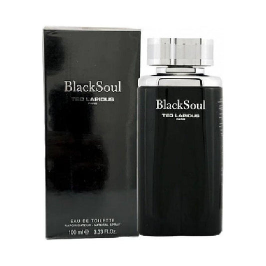 BLACK SOUL Ted Lapidus Cologne Men 3.3 oz 3.4 EDT New in Box